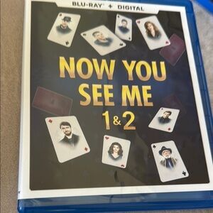 Now You See Me 1 & 2 Blu-Ray - No Digital EUC Must Watch Movie - you get both!